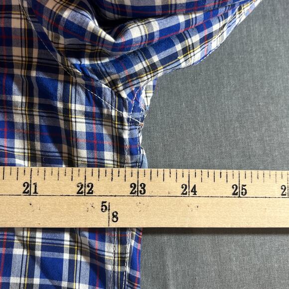 Barbour Shirt Men Size XL Blue Plaid Button Down Tailored Fit Casual Preppy Work - Picture 11 of 11